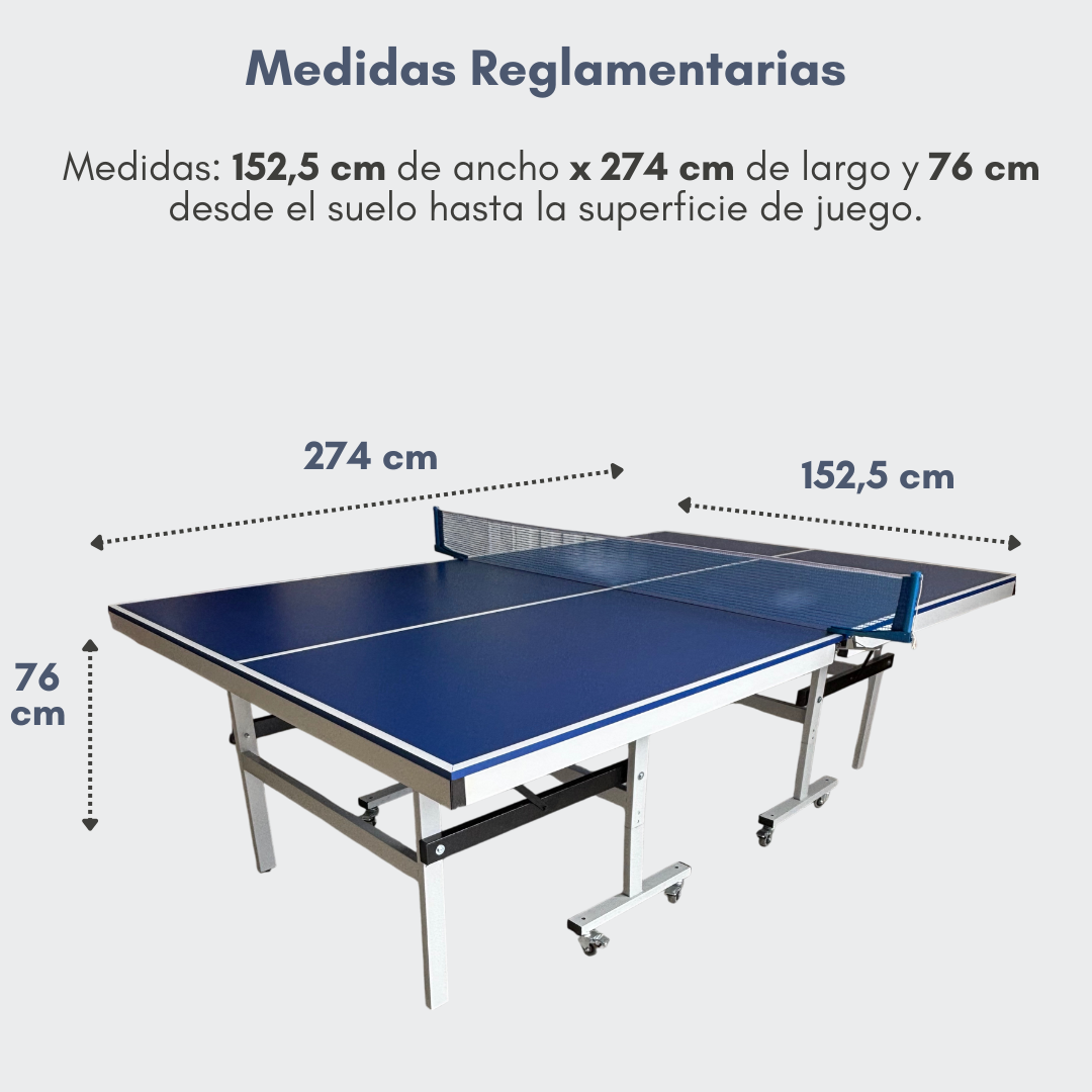 Mesa de Ping Pong de 15mm - Azul