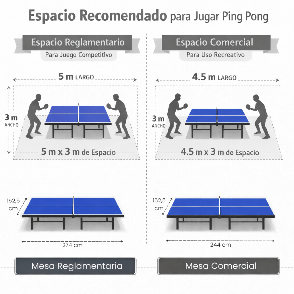Mesa de Ping Pong - Ref. Profesional 15mm