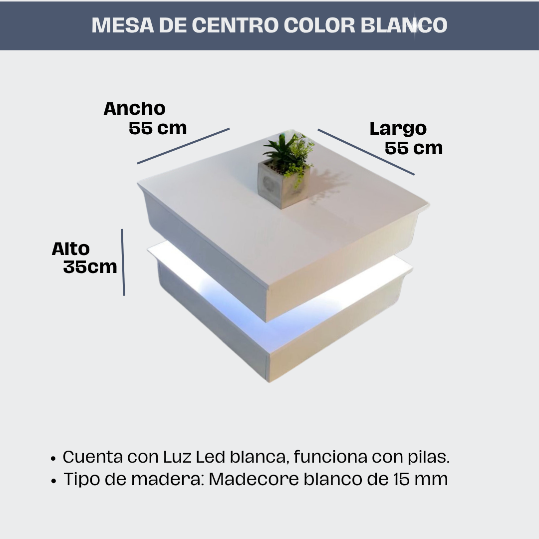 Mesa de Centro Efecto Flotante