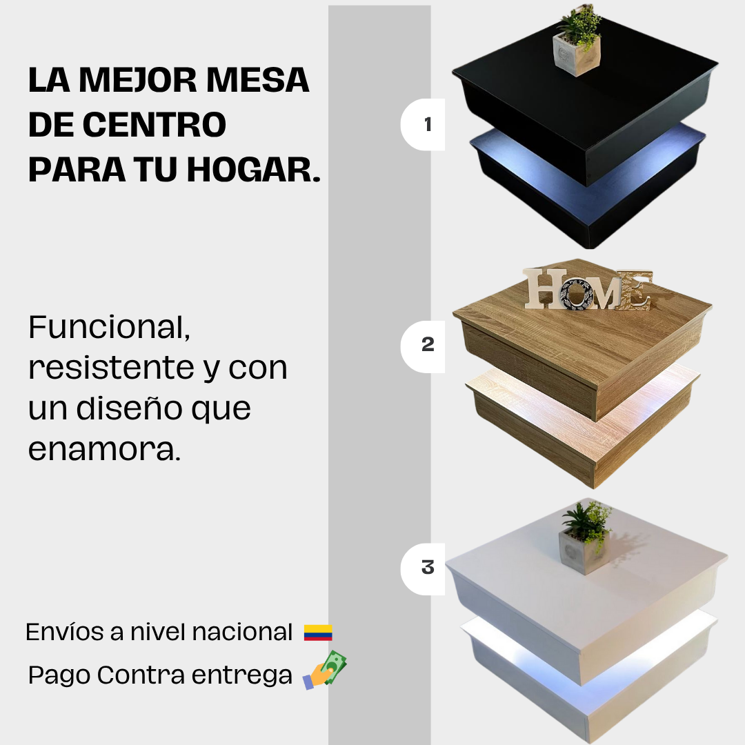 Mesa de Centro Efecto Flotante