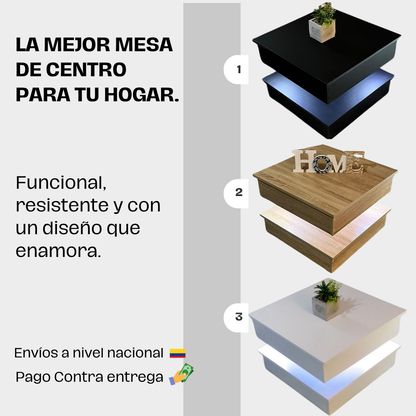 Mesa de Centro Efecto Flotante