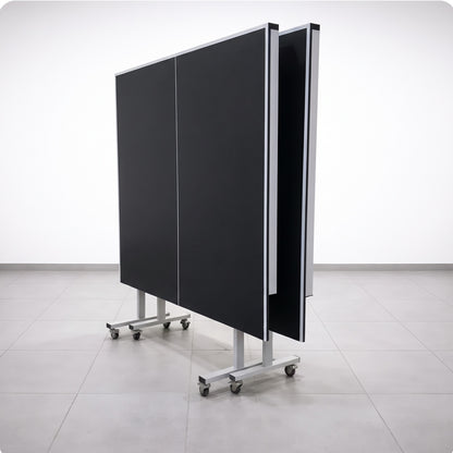 Color: Negra — Mesa de ping pong LORBAN negra plegada